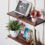Hanging Planter Shelf Supplier - Floating Swing Storage Shelves Jute Rope Organizer Rack