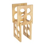 Wine Rack Manufacturer - JUNJI Countertop Wooden Wine Rack Decorative Storage for Bar