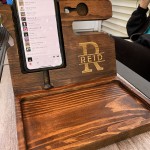 Charging Station Manufacturer - JUNJI Fathers Day Gift Wooden Docking Station for Dad