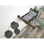 壁挂猫床厂家-豪华壁挂木猫床3步架