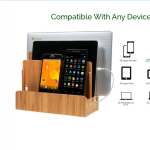 Phone Docking Station Supplier - JUNJI Hot Sell Wood Phone Station Key Wallet Watch Organizer