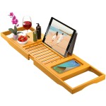 Bamboo Bath Tray Factory - JUNJI Expandable Rectangle Organizer Adjustable Tray