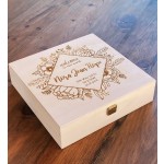 实惠木盒厂家-JUNJI定制logo松木纪念品礼品盒松木