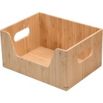 Wooden Basket Factory - JUNJI Vegetable Potato Storage Large-capacity Bamboo Box Stackable