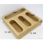 Sandwich Bag Organizer Factory - JUNJI Bamboo Sandwich Bag Organizer Baggie Holder Drawer