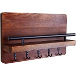 钥匙架厂家-JUNJI钥匙架邮件架木墙整理器架Rustic