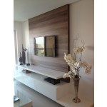 挂柜厂家-电视背景墙装饰书架实木隔断