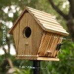 Outdoor Nest Boxes Supplier - JUNJI Outdoor Wooden Nest Boxes Bluebird Hanging Rustic
