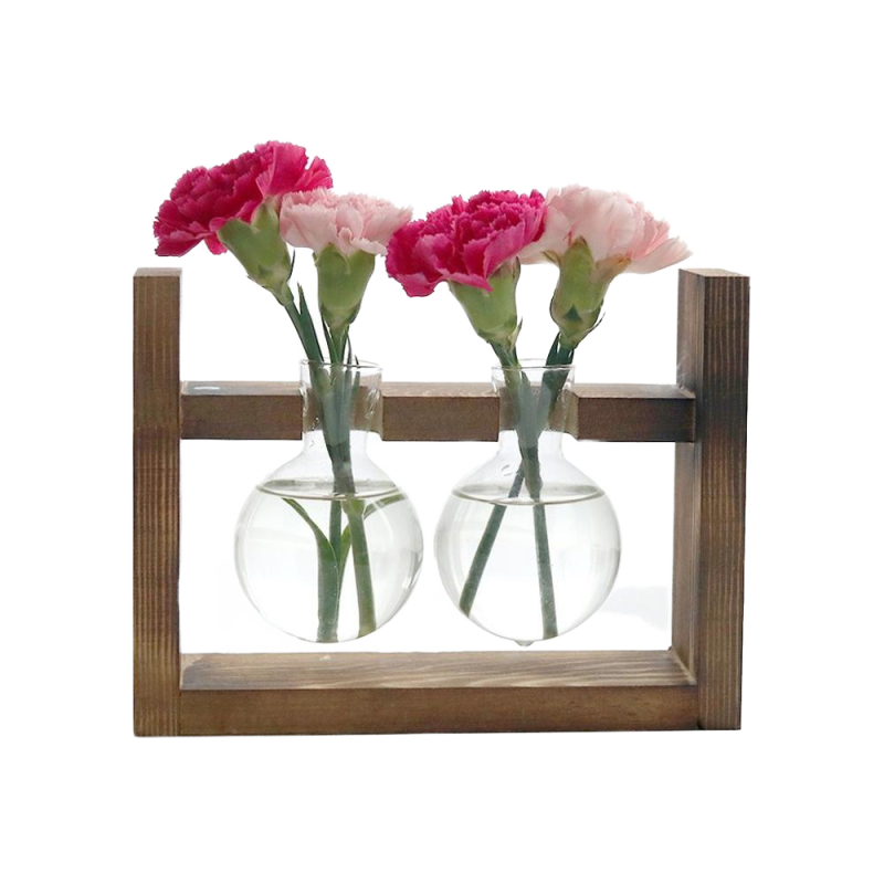 水培架厂家-JUNJI木制水培植物架家居花园装饰