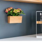 Square Plant Pot Manufacturer - JUNJI Wooden Flower Pots Square Succulents Wall Mounted