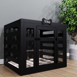 猫笼厂家-JUNJI定制实木室内可洗猫笼狗屋