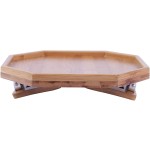 Portable Sofa Tray Factory - JUNJI Natural Bamboo Armrest Tray with Elastic Contraction