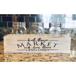 花箱厂家-JUNJI装饰木花箱婚礼礼品植物影盒