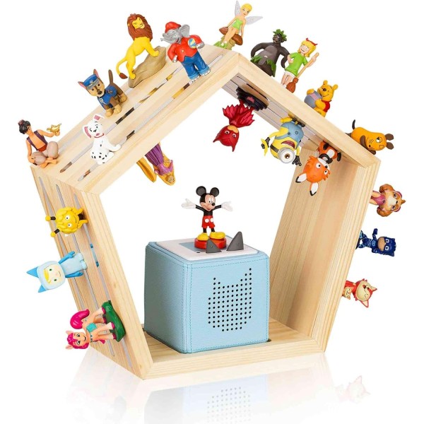 Music Box Shelf Supplier - Pentagon Shelf for Children Magnetic Storage Toniebox Stand