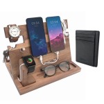 Phone Stand Factory - JUNJI Customized Wooden Phone Stand Docking Station Business Gift