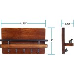 钥匙架厂家-JUNJI钥匙架邮件架木墙整理器架Rustic