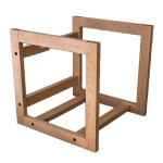 LP存储箱厂家-JUNJI实心硬木乙烯基LP存储盒家居装饰