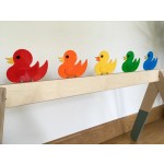 鸭子游戏厂家-嘉年华风格 knock-em-down鸭子游戏木工艺生日