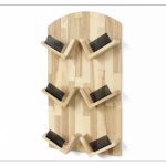 Wooden Wine Storage Supplier - JUNJI Rustic Wine Holder Wall Mounted Rack Lover Gift