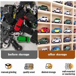 存储柜厂家-独立壁挂柜1/64比例玩具车整理器