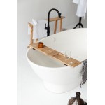 Bathroom Accessories Manufacturer - JUNJI Handmade Wholesale Wood Bathtub Tray Rustic Board