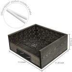 Eggs Display Stand Supplier - JUNJI 2 Tier Vintage Gray Wood Metal Wire Display Basket