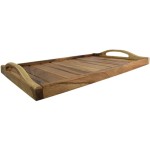 Decorative Tray Supplier - Rustic Wood Tray Coffee Table Bathroom Tray Home Decor