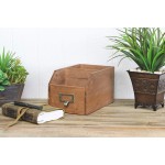 存储盒厂家-JUNJI桌面展示木整理盒2隔间