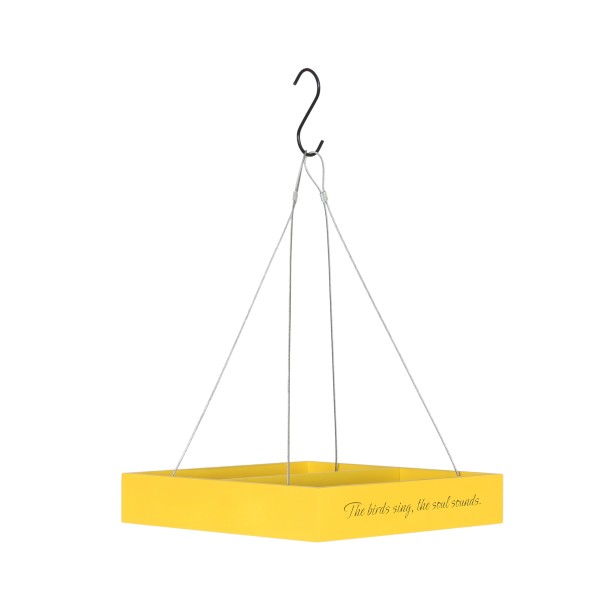 鸟喂食器平台厂家-托盘鸟喂食器悬挂野生鸟喂食器花园