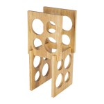 Wine Rack Manufacturer - JUNJI Countertop Wooden Wine Rack Decorative Storage for Bar