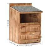 猫头鹰巢箱厂家-户外尖叫猫头鹰巢箱仓鸮鸟屋