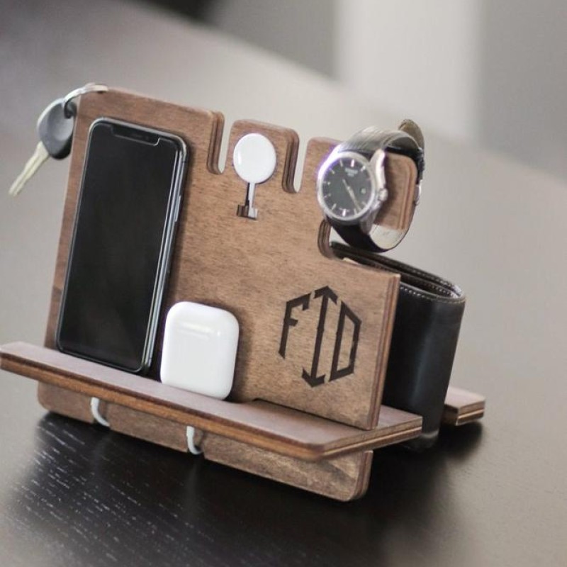 Charging Station Supplier - Organizer Wooden Charging Station Watch Station Corporate Gift