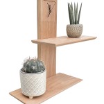 双层架厂家-优雅实心橡木双层墙架带钟家居装饰