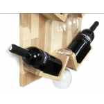 Wooden Wine Storage Supplier - JUNJI Rustic Wine Holder Wall Mounted Rack Lover Gift