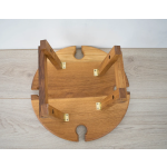 Folding Table Manufacturer - JUNJI Portable Folding Wine Picnic Table Outdoor Wood Platter