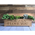 林地种植箱厂家-木盒多肉种植箱婚礼rustic中心装饰盒