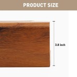 Paper Towel Box Cover Supplier - Premium Walnut Box Cover with Slip-out Bottom Modern Trim