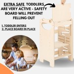 幼儿厨房助手厂家-婴儿学习塔儿童阶梯凳家居木助手