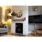 天然边架厂家-天然边紫杉Rustic实木4英尺架浮动架