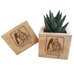 雕刻种植箱厂家-JUNJI个性化照片种植箱妈妈礼品