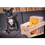 Record Storage Box Manufacturer - Handmade Rustic Box for 50 12 Inch Vinyl Records