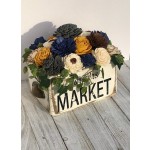 复古种植箱厂家-JUNJI手工农舍风格木花存储草药