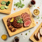 Cutting Boards Manufacturer - Set Wooden Bamboo Boards Kitchen Gadgets Meal Prep Serving