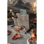 无线充电站厂家-木手机 docking站无线充电桌面架