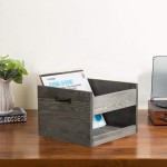 Vinyl Record Crate Manufacturer - JUNJI Vinyl Record Storage Crate LP Organizer with Wheels