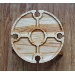 木酒架厂家-JUNJI户外酒桌架便携瓶食架