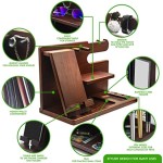 Mobile Phone Holder Factory - JUNJI Multi-Function Glasses Holder Desk Organizer Gift