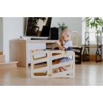 蒙特梭利家具厂家-厨房助手可折叠儿童塔3合1学习凳