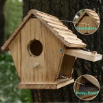 Outdoor Nest Boxes Supplier - JUNJI Outdoor Wooden Nest Boxes Bluebird Hanging Rustic
