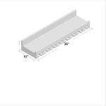 Wall Mounted Rack Factory - JUNJI Tiered Wall Mounted Wine Glass Rack Set of 2